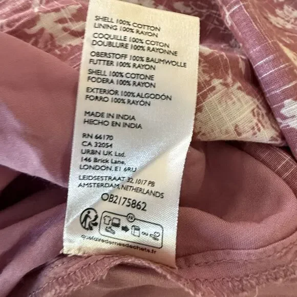 NWT Free People Womens Tiered Pappiet Midi Dress Current Rose Medium - Picture 13 of 16